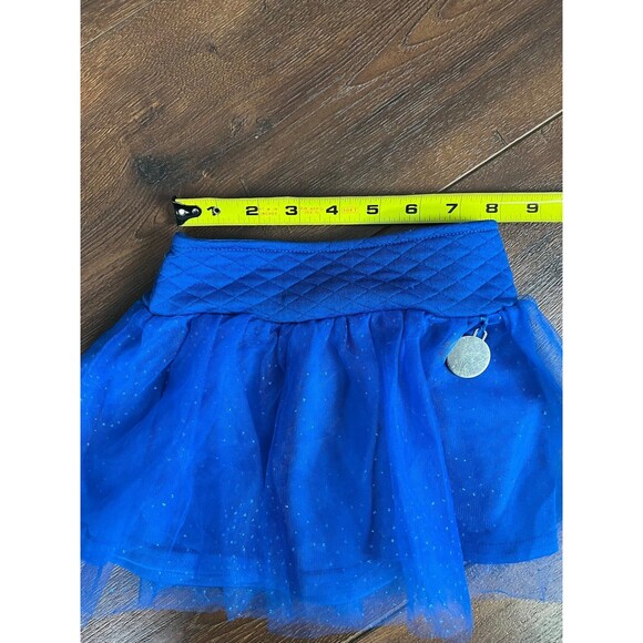Disney Frozen Girls Size 18 Months Blue Tulle Sparkle Skirt with Snowflake! - Picture 5 of 8